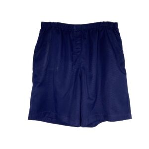 Kim Rogers Elastic Waist Navy Blue Pull-On Shorts